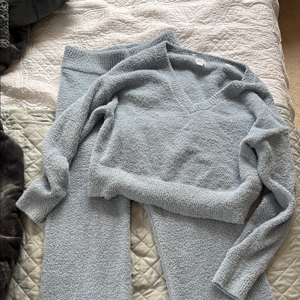 Cozy Blue V-Neck Sweater Set stars above by target